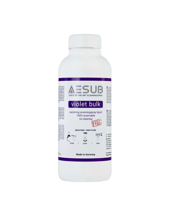 AESUB Violet – 3D scanning spray, long-lasting disappearance, 1L, 5L