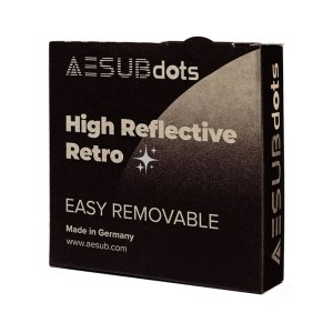 AESUBdots High Reflective Retro Easy 3D Laser Scanner Labels