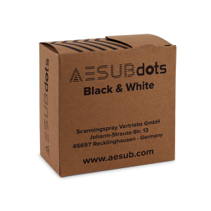AESUBdots Black&White - reference points for 3D scanning
