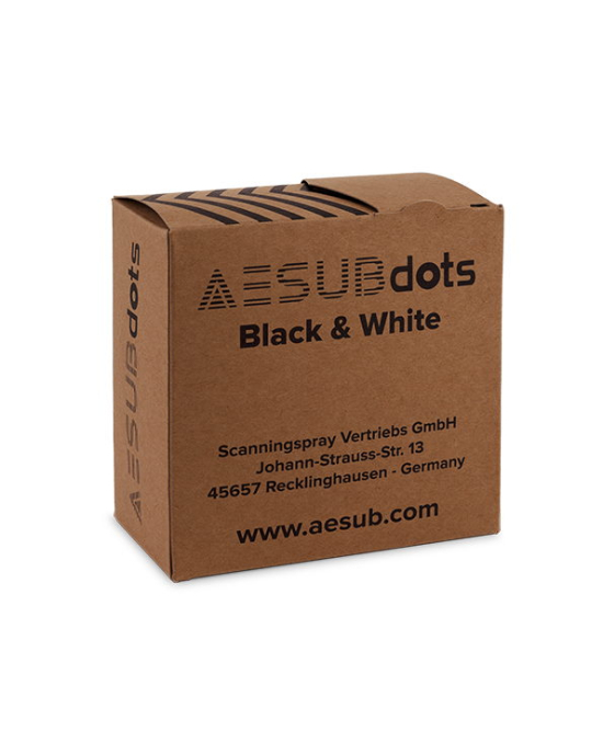 AESUBdots Black&White - reference points for 3D scanning