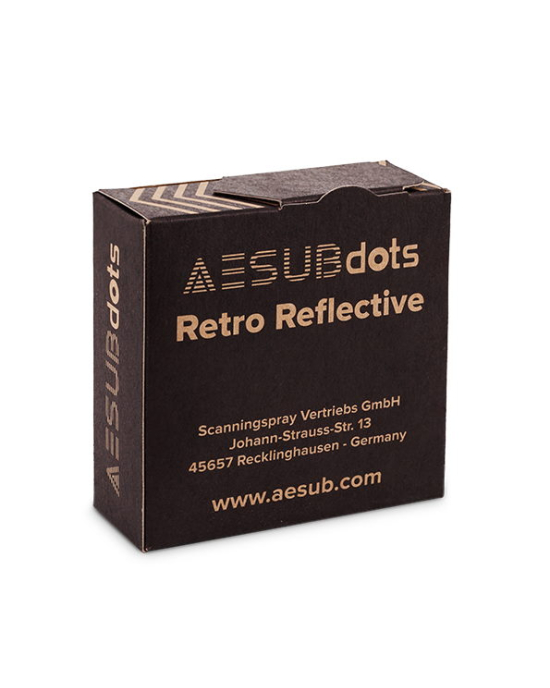 AESUBdots Retro Permanent - adhesive targets for 3D scanning