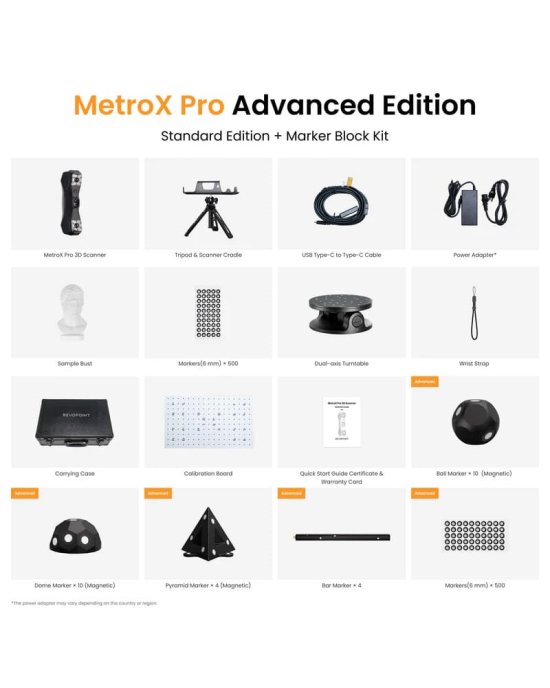 3D scanner Revopoint MetroX Pro Advanced Edition 3D scanner Revopoint MetroX Pro Advanced Edition