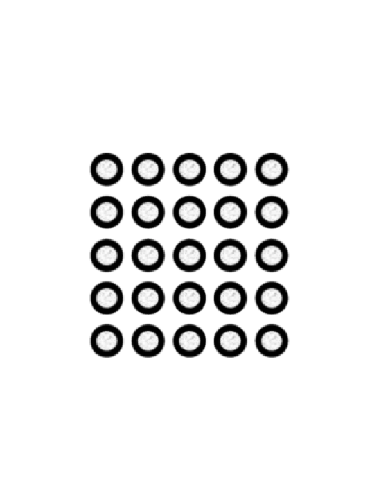 Magnetic reflective targets for Scanology 3D scanner, 100 pcs.