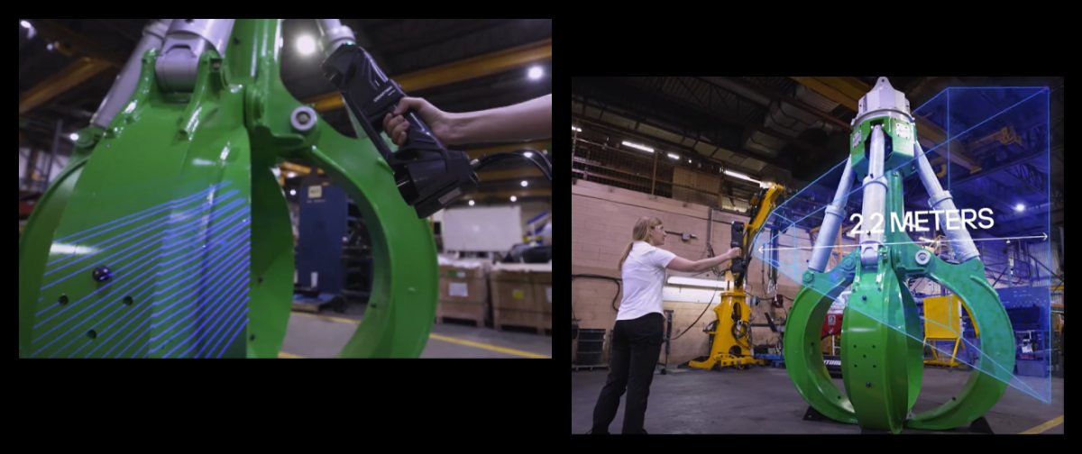 Handheld 3D scanner for workshop use