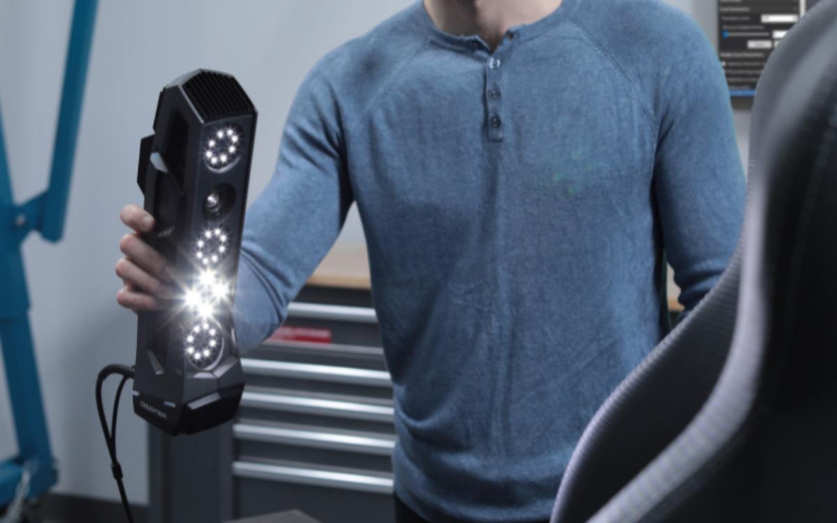 9 blue laser lines – Creaform Go!SCAN Spark 3D