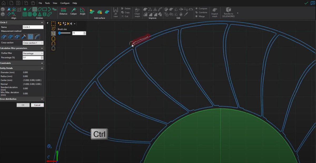 Creaform VXmodel: intuitive software interface
