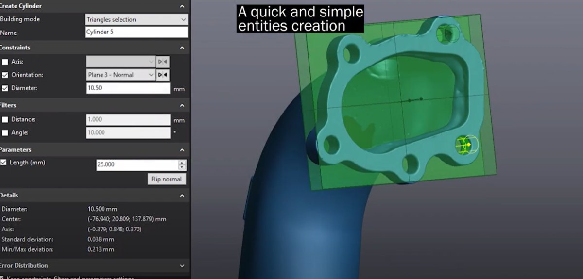 Creaform VXmodel: simple and convenient digital data processing