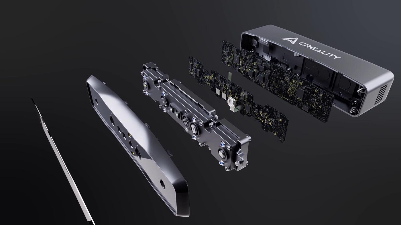 Creality Otter Lite Basic 3D scanner disassembled