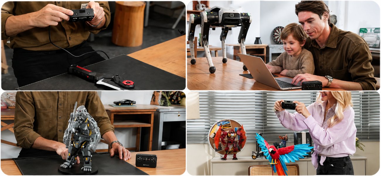Приклади застосування 3D-сканера Creality Pika для деталей моделей та різних об’єктів