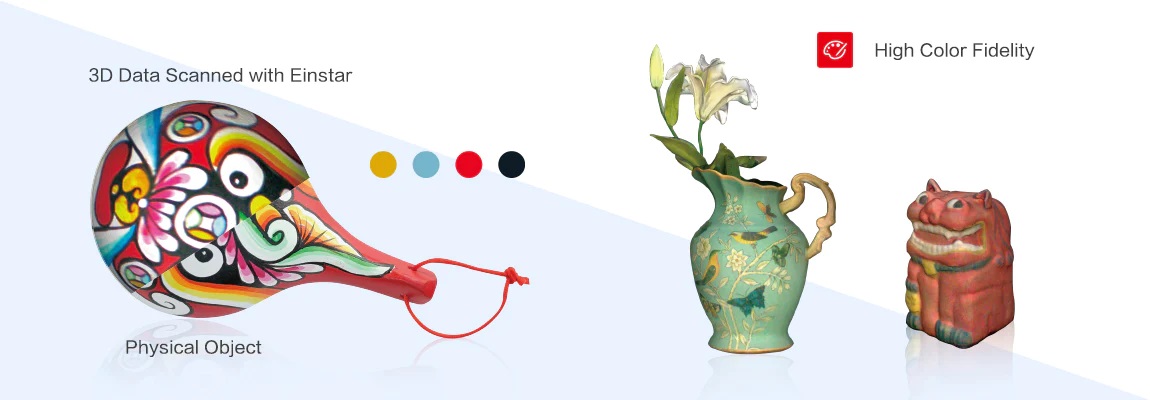 Shining 3D Einstar 3D scanner with color reproduction