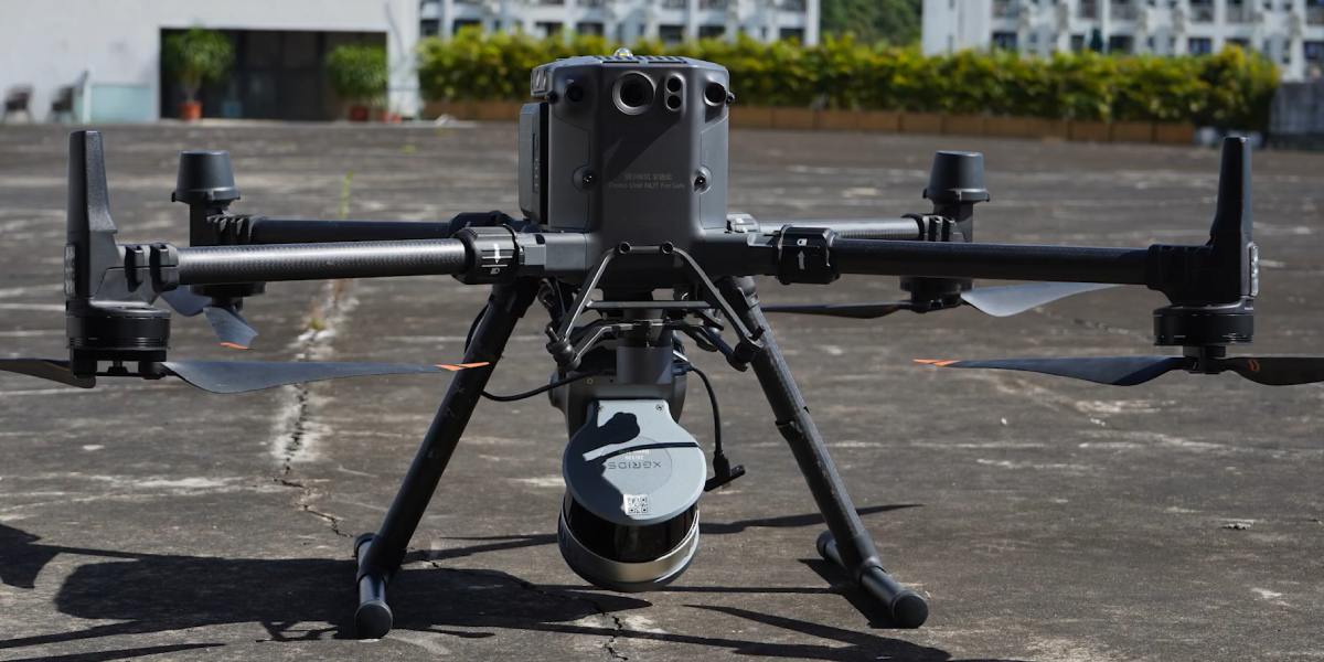 XGRIDS L2 Drone Mount: reliable mounting of a 3D scanner on a Drone