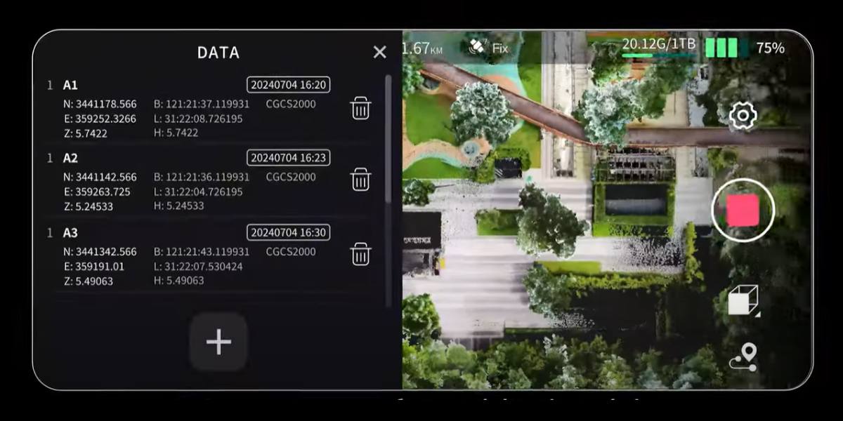 Lixel Go software for mobile devices