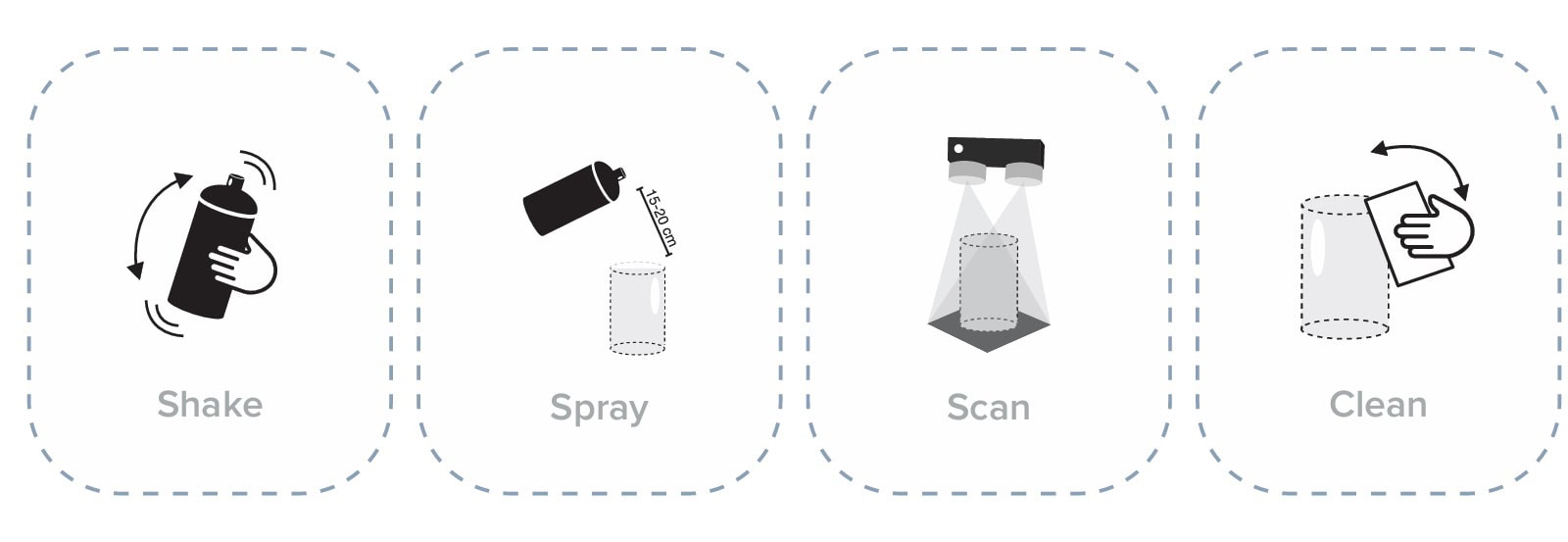 AESUB White Scan Matting Spray