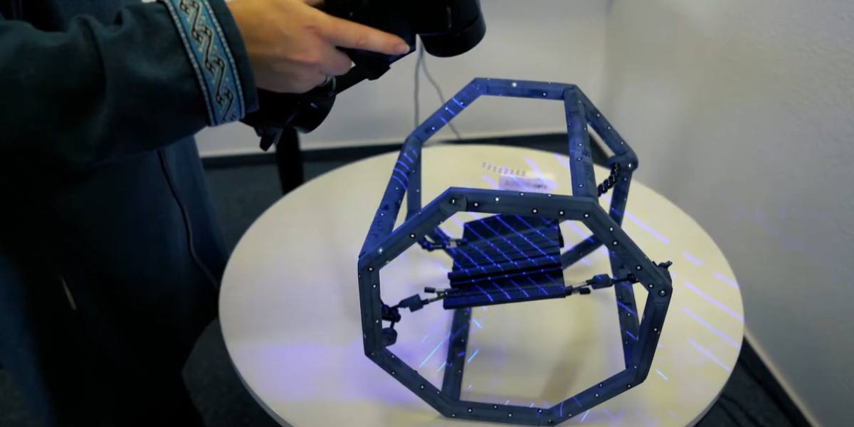 AESUB frame for scanning small parts, photo