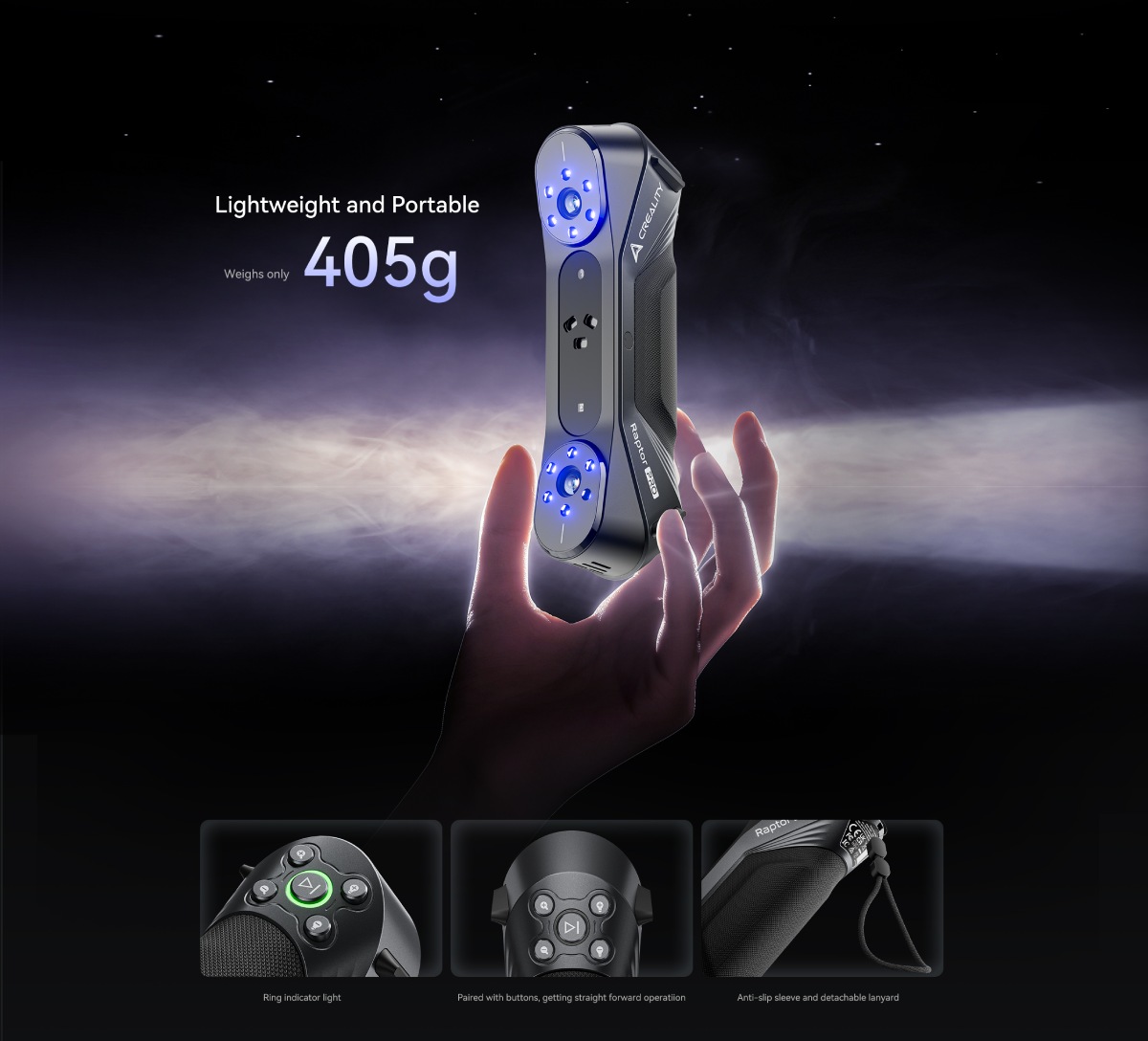 Lightweight handheld scanner