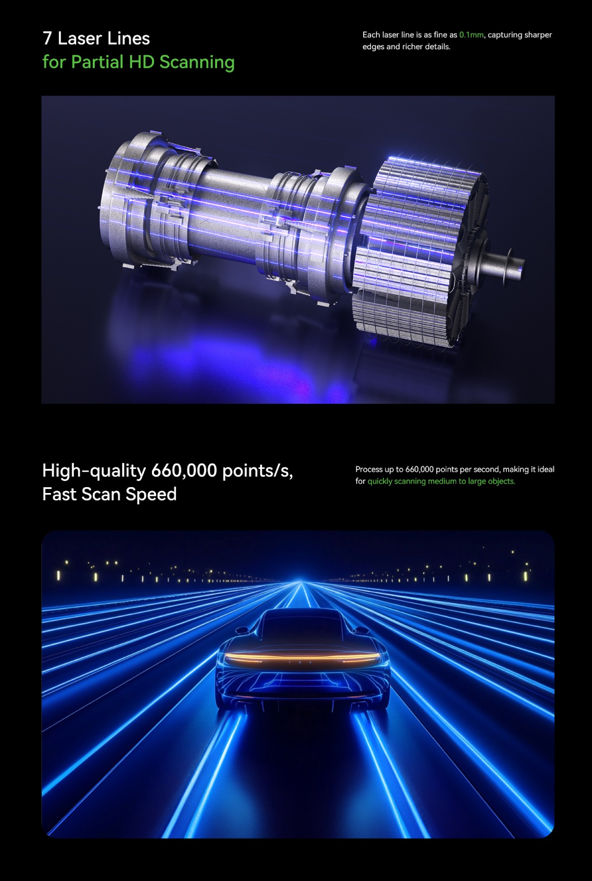 The perfect structure of the Creality 3D scanner