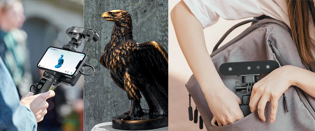 Compact and lightweight 3D scanner