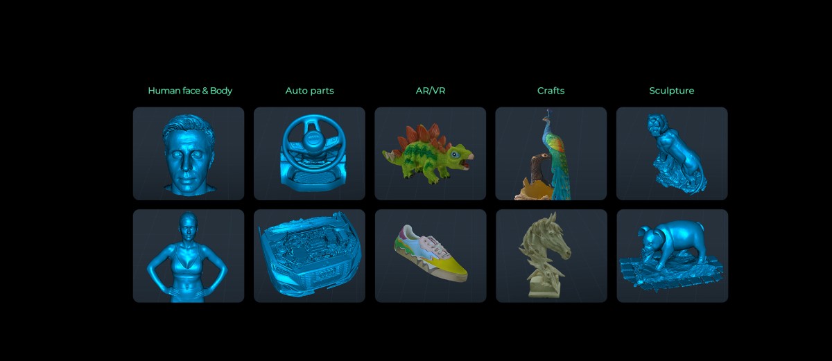 Areas of application of Creality CR-Scan Ferret Pro