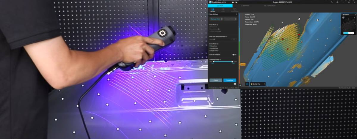 3D сканер Creality Sermoon S1, фото в роботі