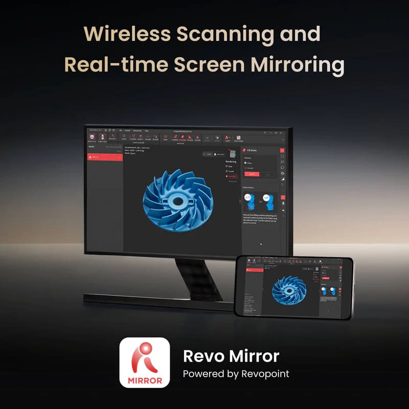 Wireless scanning with Revopoint MetroY Ultra