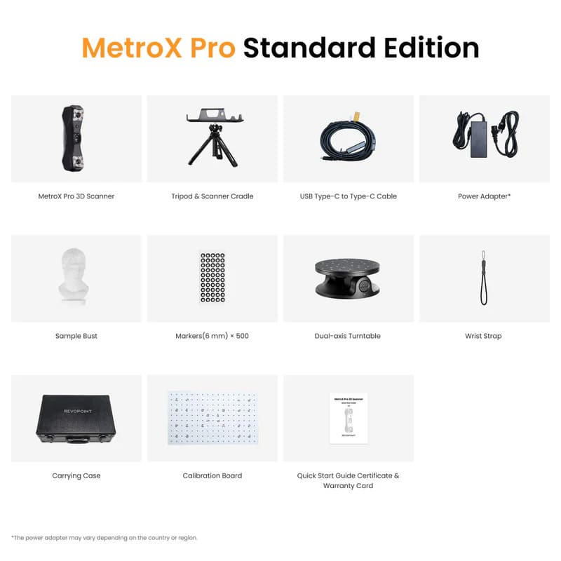 Комплектація Revopoint MetroX Pro