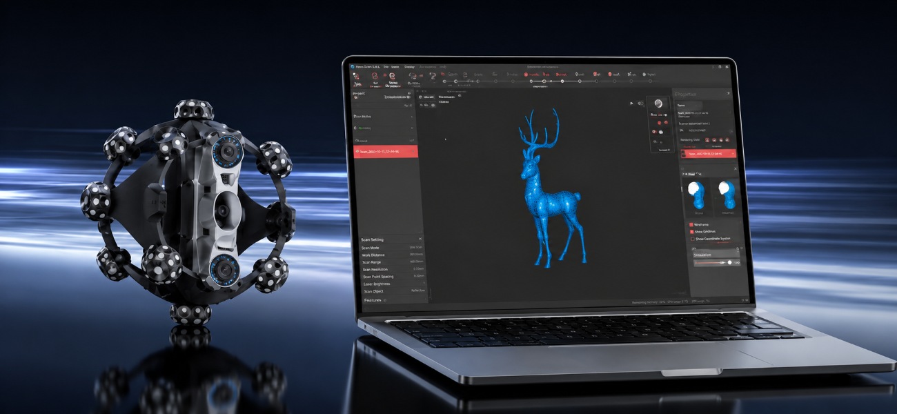 Revopoint Trackit SR and software for processing 3D scanning results
