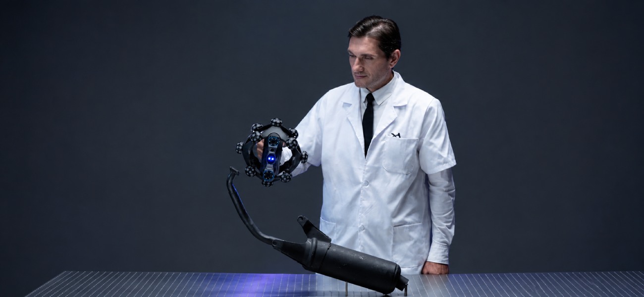 3D scanning of an industrial part with the Revopoint Trackit SR CMM Edition