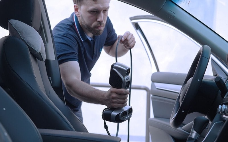 Application of the professional scanner iReal M3