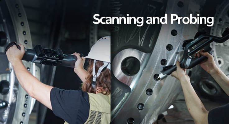 Scanology TrackProbe industrial 3D probing
