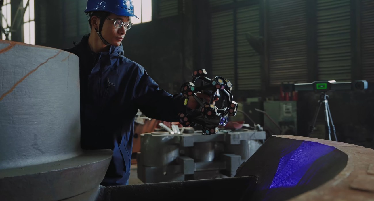 3D-сканування промислової деталі системою SHINING 3D FreeScan Trak ProW+