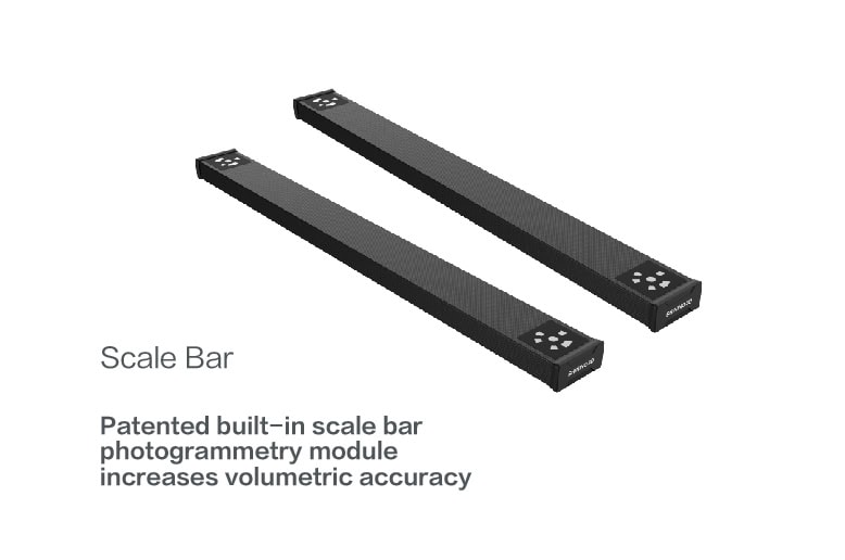 Built-in photogrammetry function in the FreeScan UE Pro laser 3D scanner
