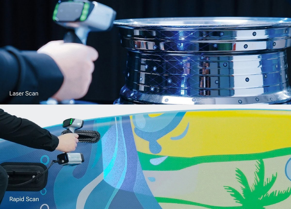 Buy EinScan HX2 - Hybrid: blue laser and LED light