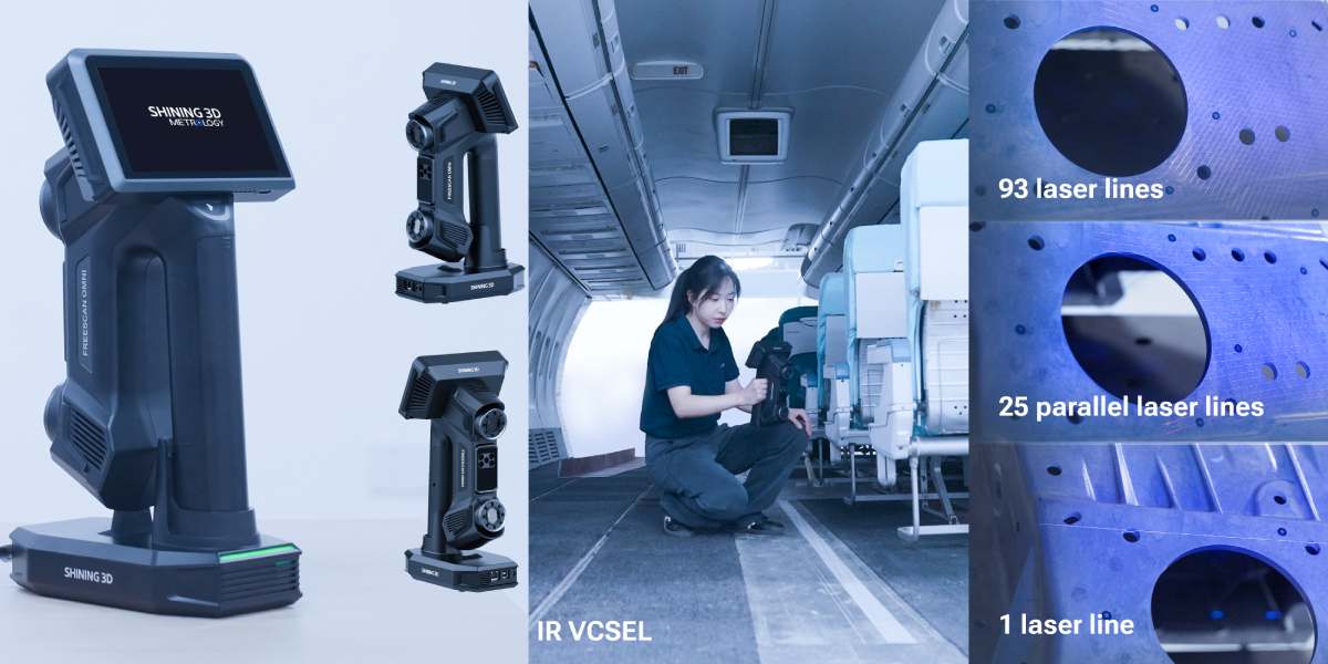 3D scanner SHINING 3D FreeScan Omni, features